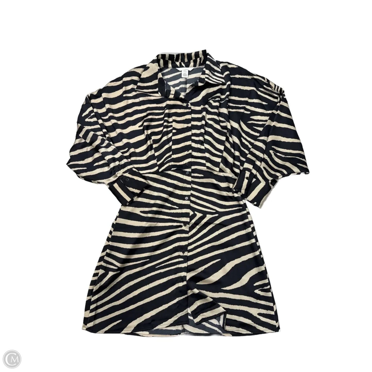 Dress Casual Short By H&m In Black & Brown, Size: S