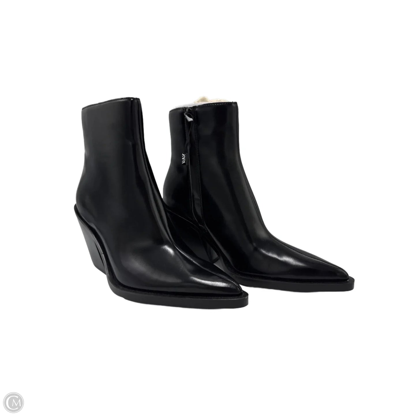 New! Boots Ankle Heels By Zara In Black, Size: 10