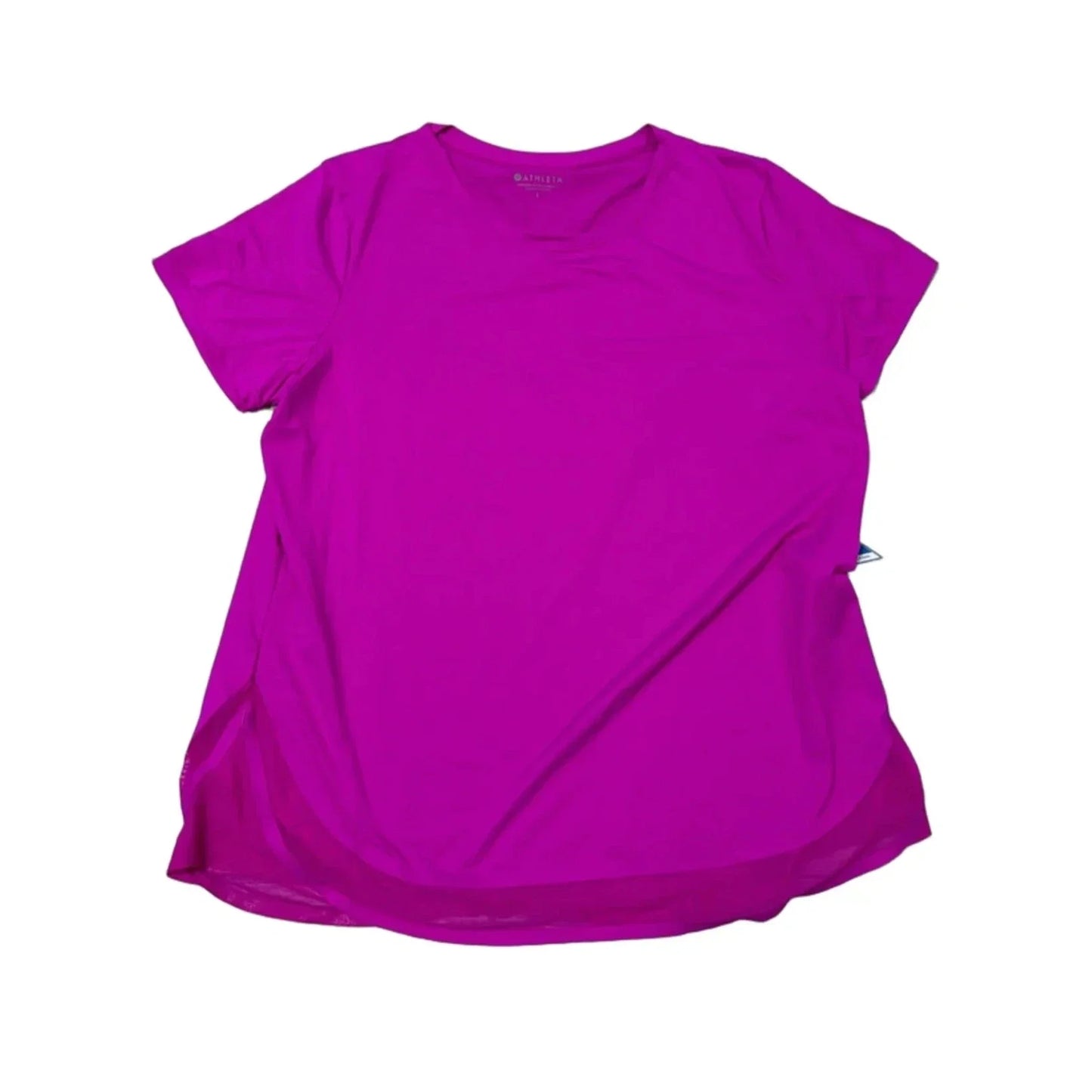 Athletic Top Short Sleeve By Athleta In Purple, Size: L