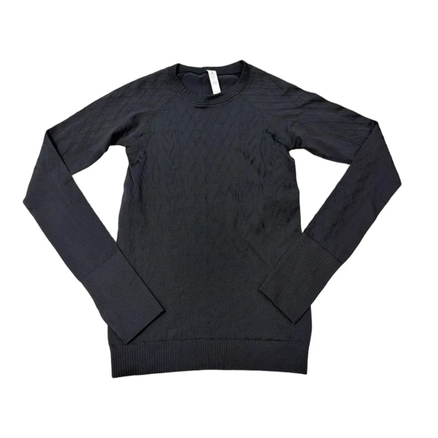 Athletic Top Long Sleeve Crewneck By Lululemon In Black, Size: S (4)