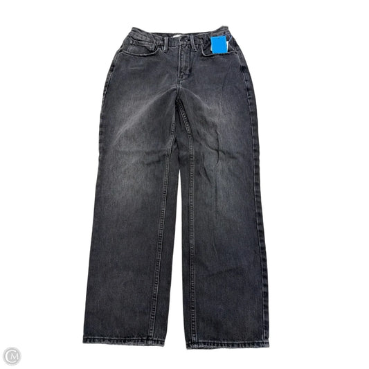 Jeans Straight By Good American In Black Denim, Size: 4