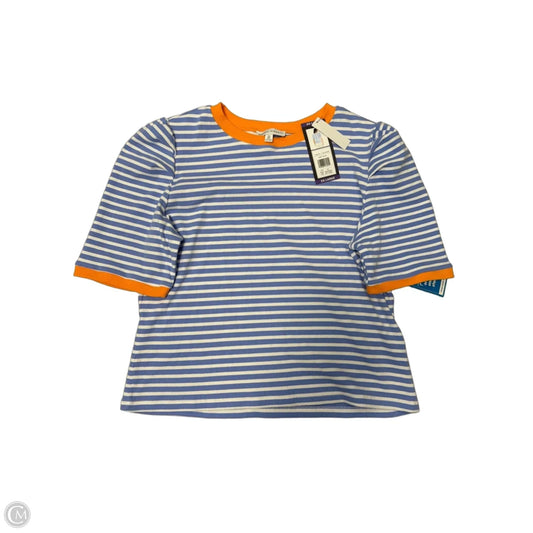 New! Top Short Sleeve Designer By Rebecca Minkoff In Striped Pattern, Size: Xxl