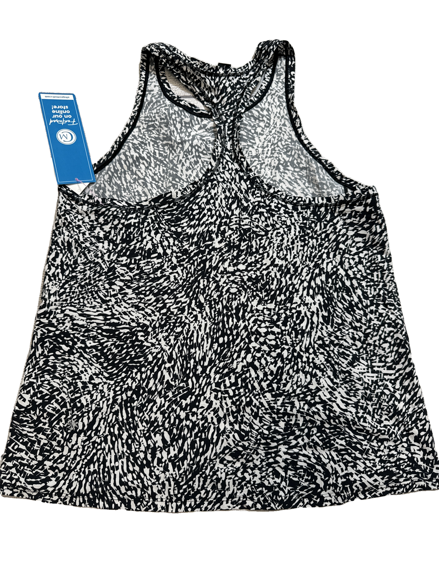 Athletic Tank Top By Athleta In Black & White, Size: S