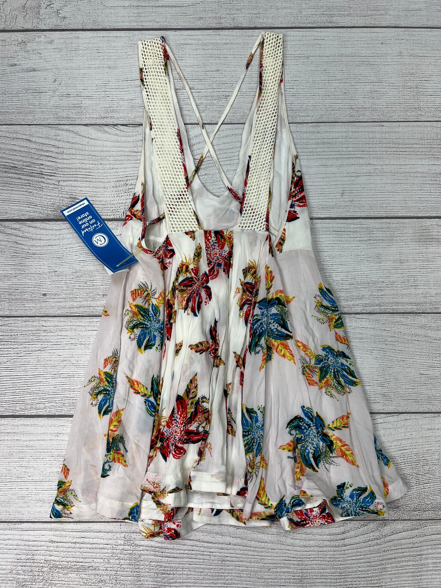 White Dress Casual Midi Free People, Size Petite   Small