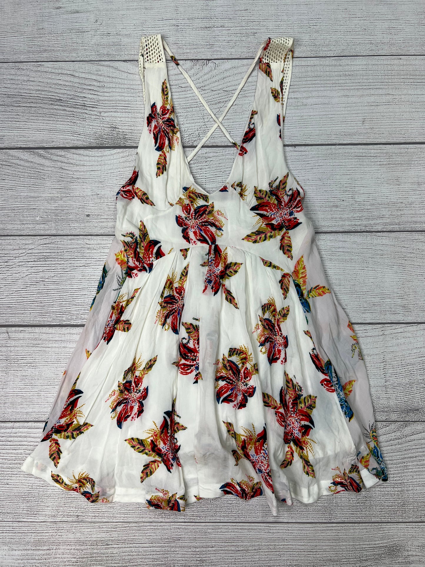 White Dress Casual Midi Free People, Size Petite   Small