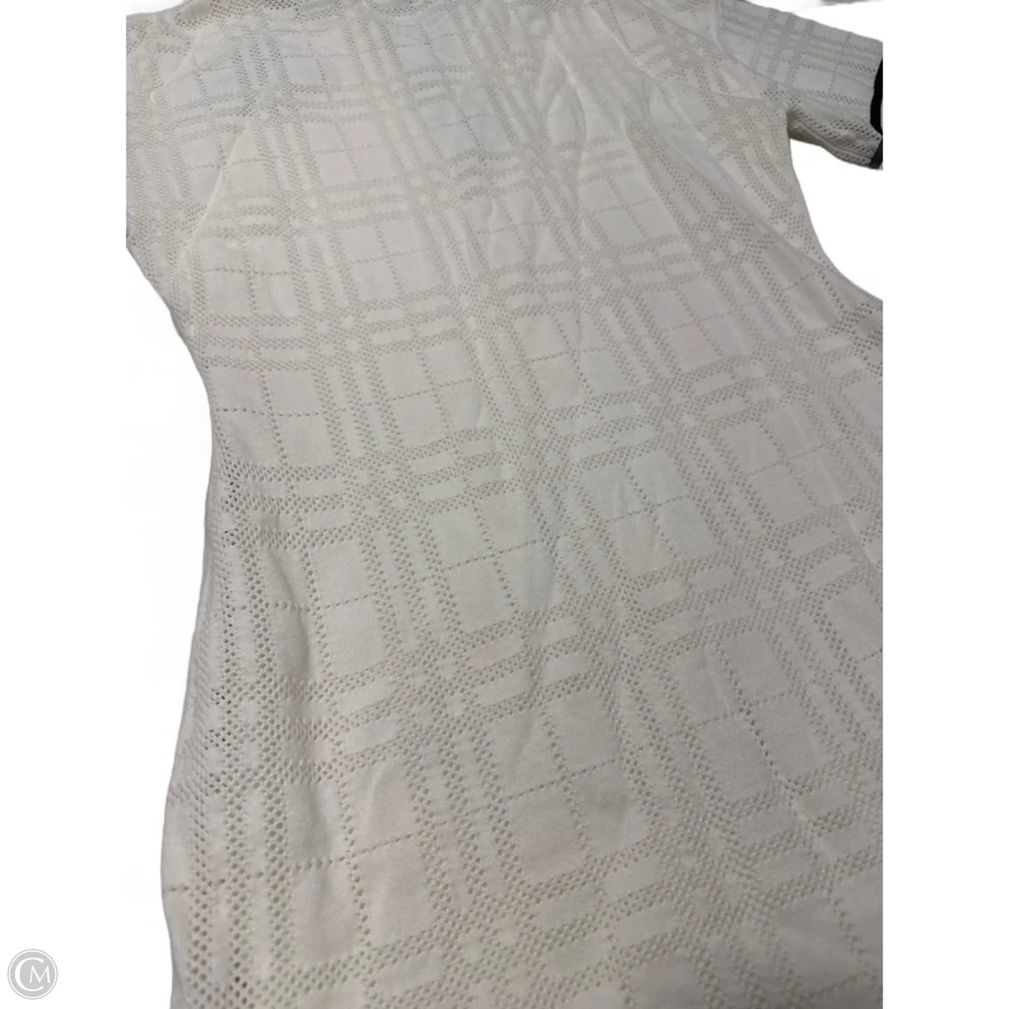 Dress Luxury Designer By Burberry In White, Size: S