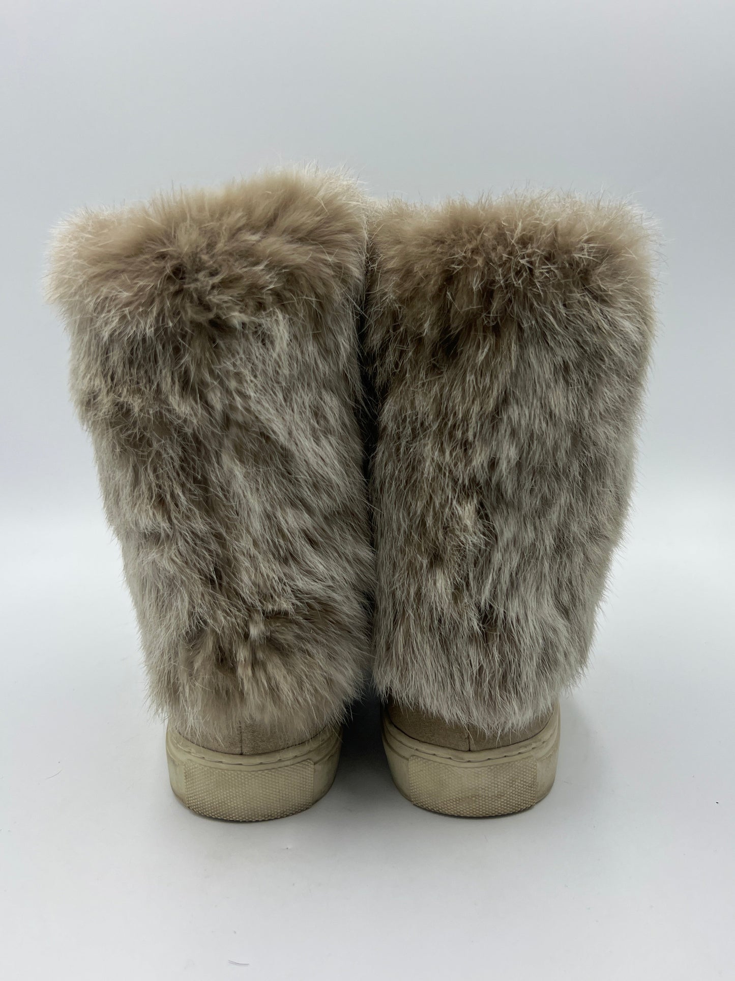 Tory Burch Angelica Rabbit Fur DESIGNER Boot  Size: 6