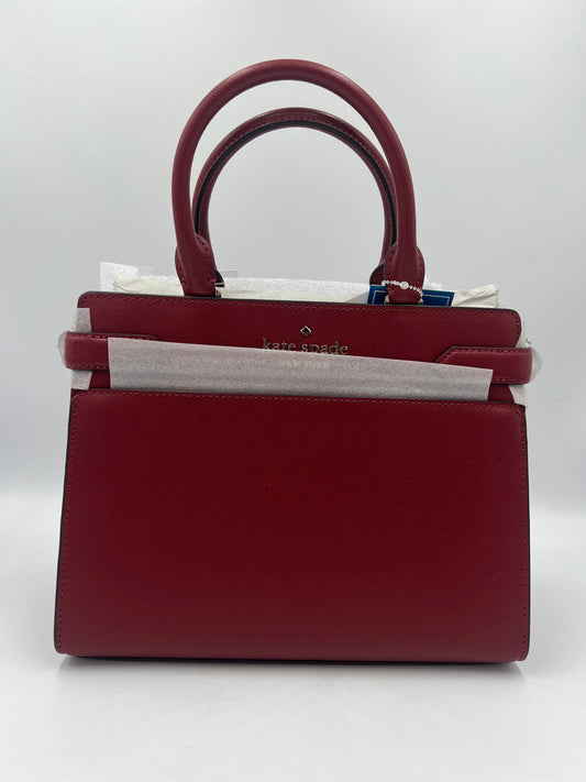 New! Kate Spade Staci Saffiano Leather Satchel