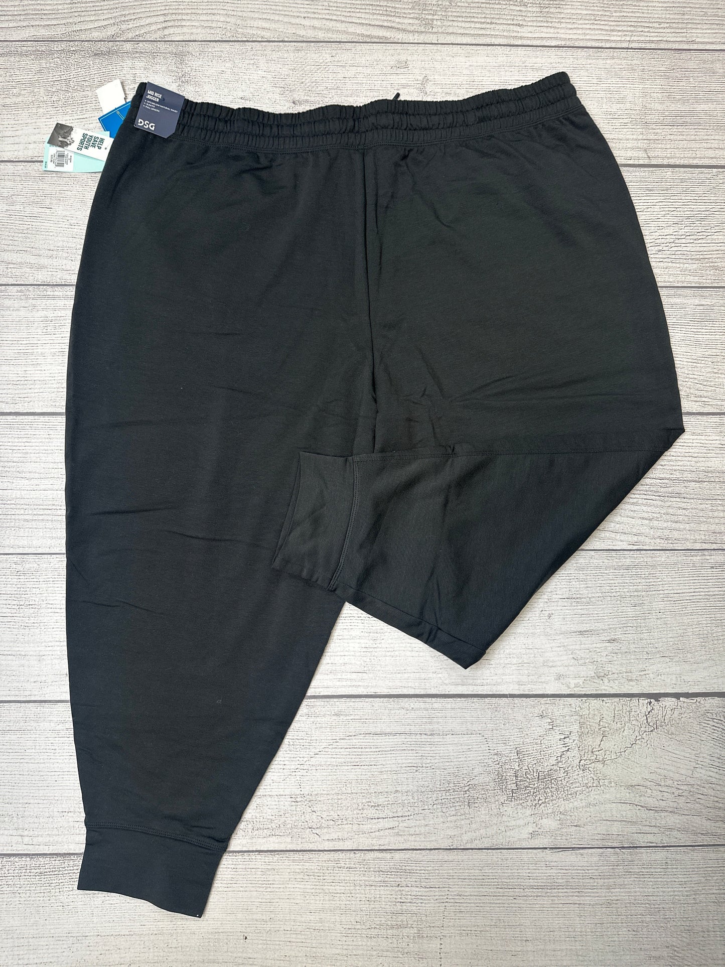 Black Athletic Pants Dsg Outerwear, Size 3x