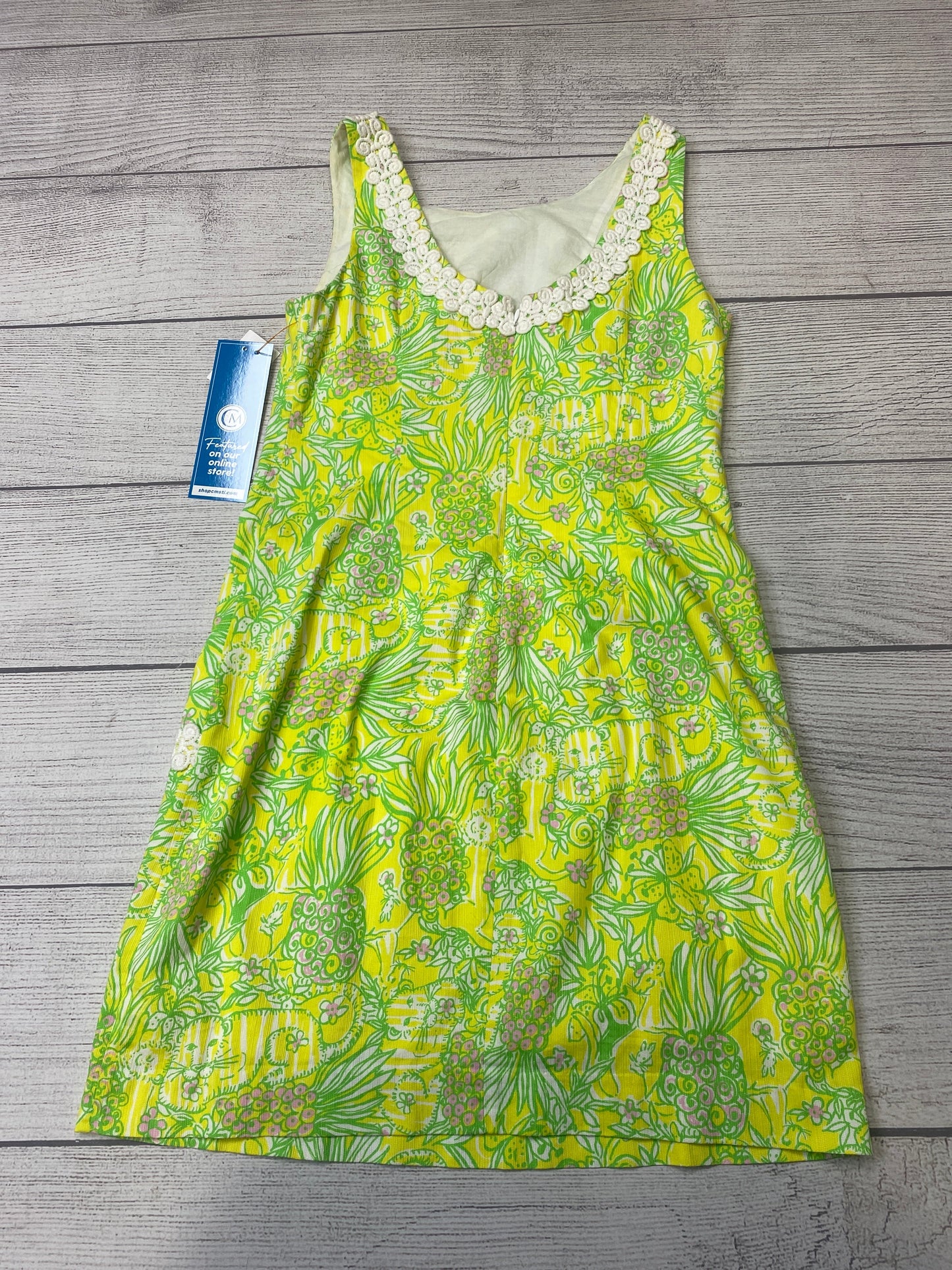 Yellow Dress Casual Short Lilly Pulitzer, Size S