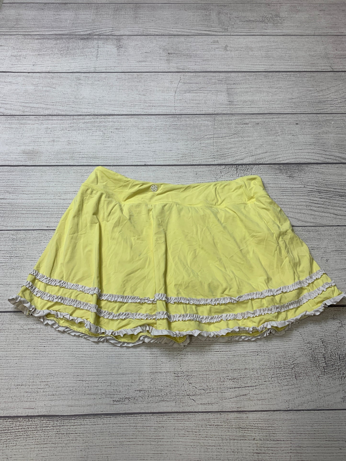 Yellow Athletic Skirt Skort Lilly Pulitzer, Size L