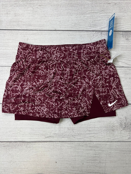 Maroon Athletic Skirt Skort Nike Apparel, Size L