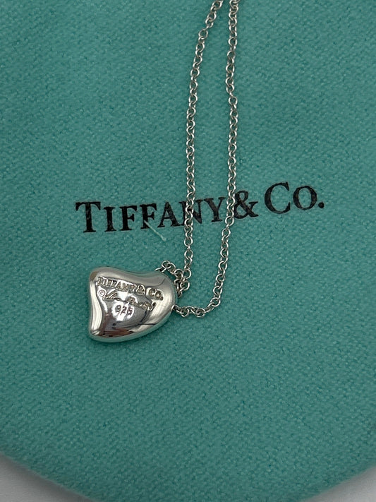 Tiffany & Co 925 Full Heart Luxury Designer Necklace