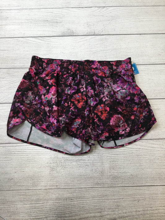 Athletic Shorts By Lululemon In Floral Print, Size: 16