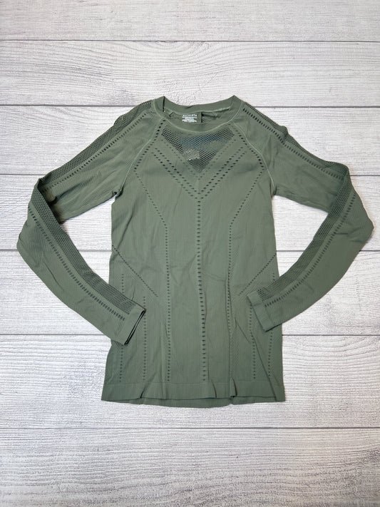 Athletic Top Long Sleeve Crewneck By Athleta In Green, Size: S