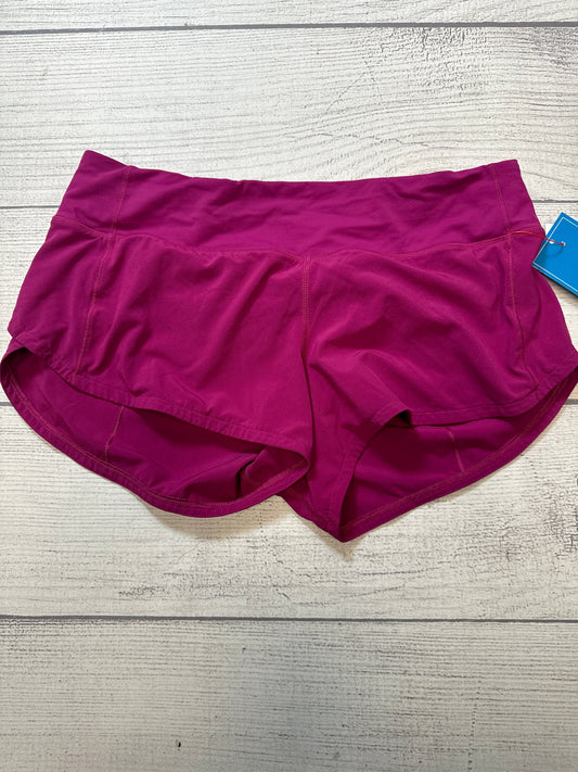 Athletic Shorts By Lululemon In Pink, Size: S