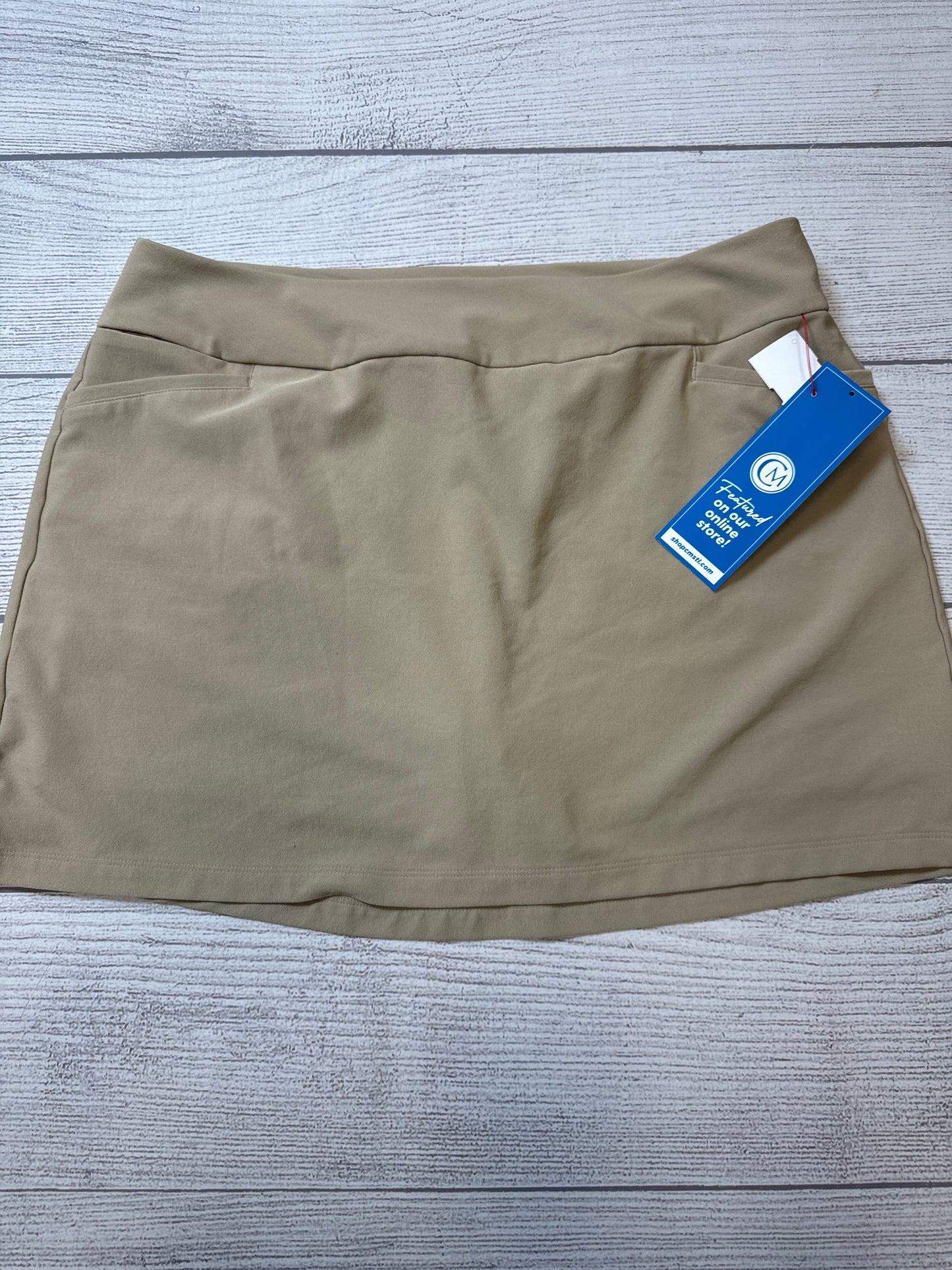 Athletic Skirt By Adidas In Tan, Size: Xl