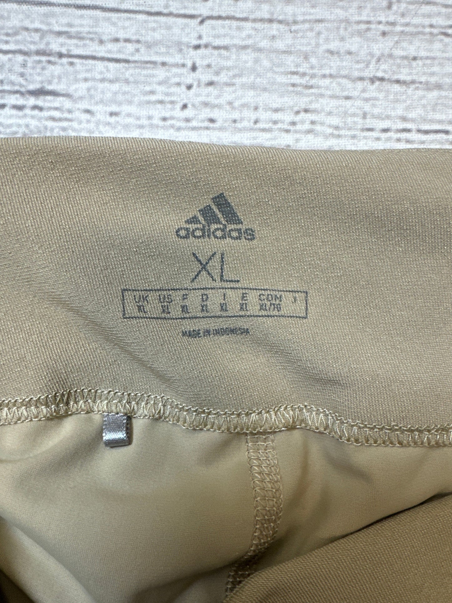 Athletic Skirt By Adidas In Tan, Size: Xl