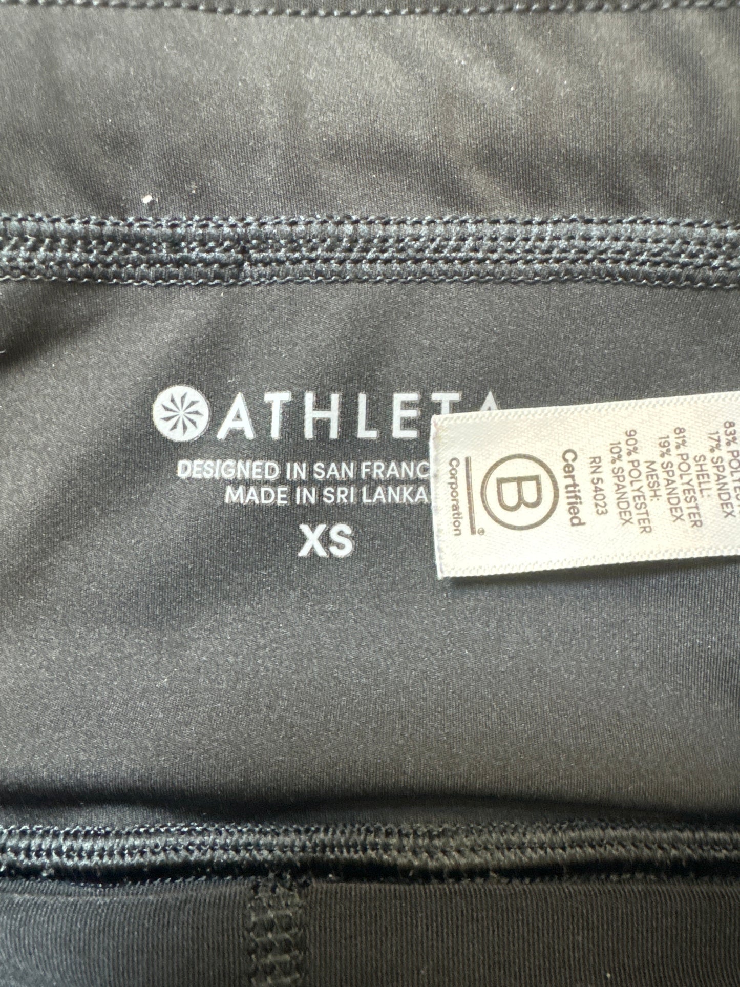 Athletic Skort By Athleta In Black, Size: Xs