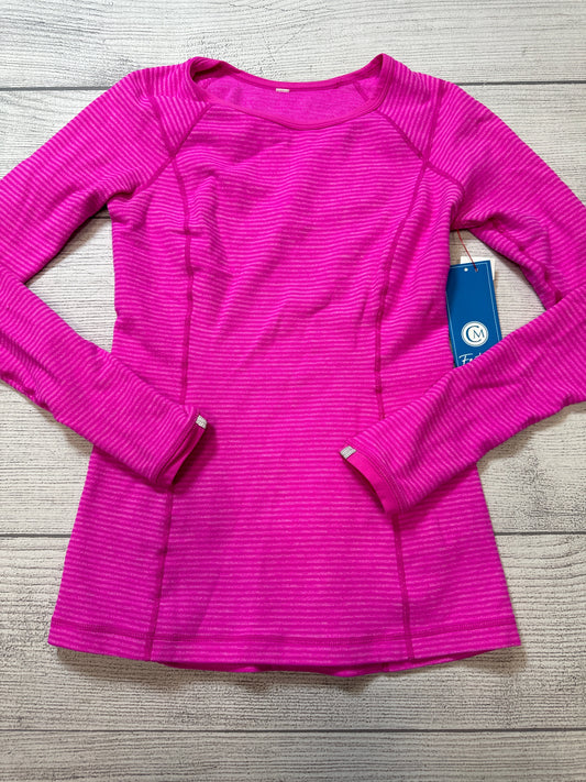 Athletic Top Long Sleeve Crewneck By Lululemon In Pink, Size: 4