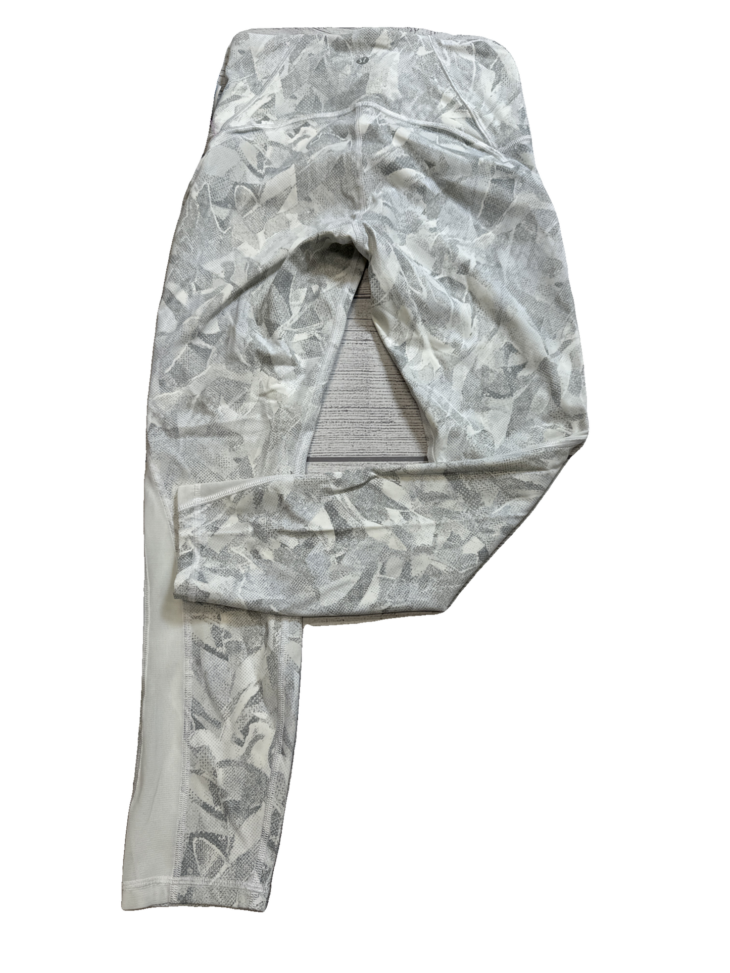 Athletic Capris By Lululemon In Grey & White, Size: S