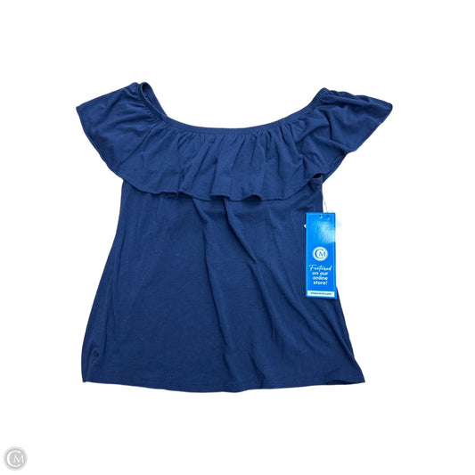 Top Short Sleeve Designer By Lilly Pulitzer In Navy, Size: S