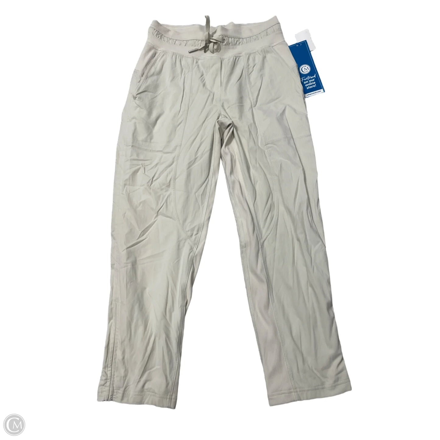 Athletic Pants By Lululemon In Cream, Size: S