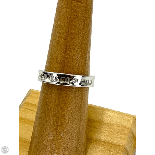 Tiffany & Company 18K White Gold w/ Diamonds 1837 Luxury Ring, Size: 6