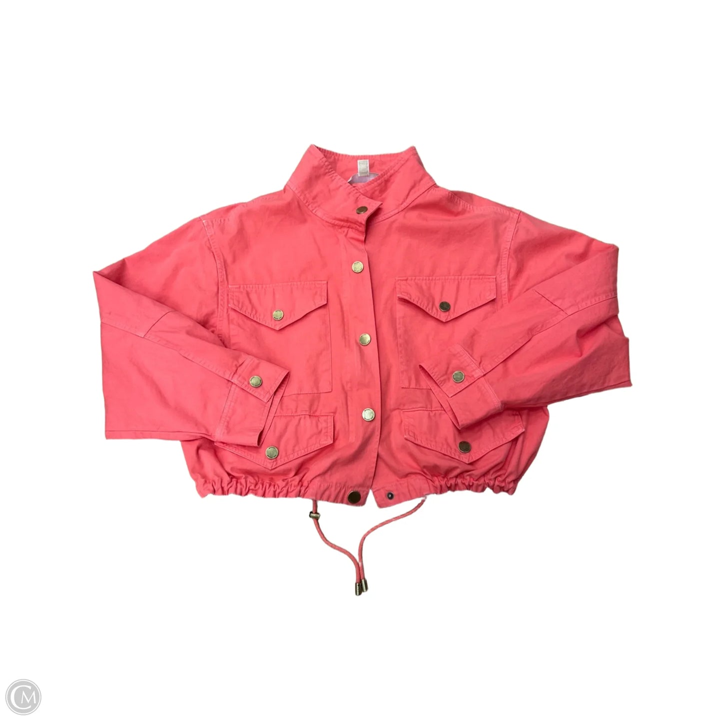 Jacket Designer By Michael Kors In Coral, Size: S