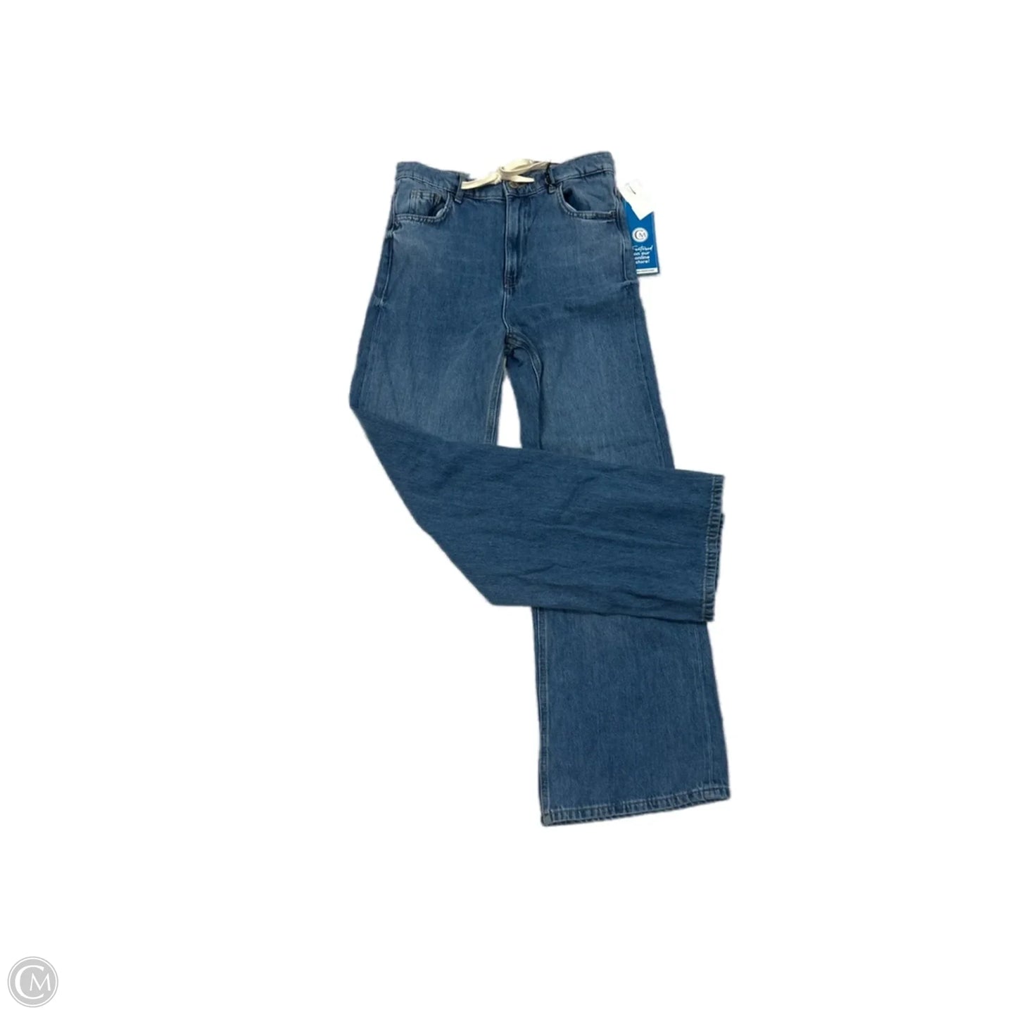 Jeans Wide Leg By Zara In Blue, Size: 0