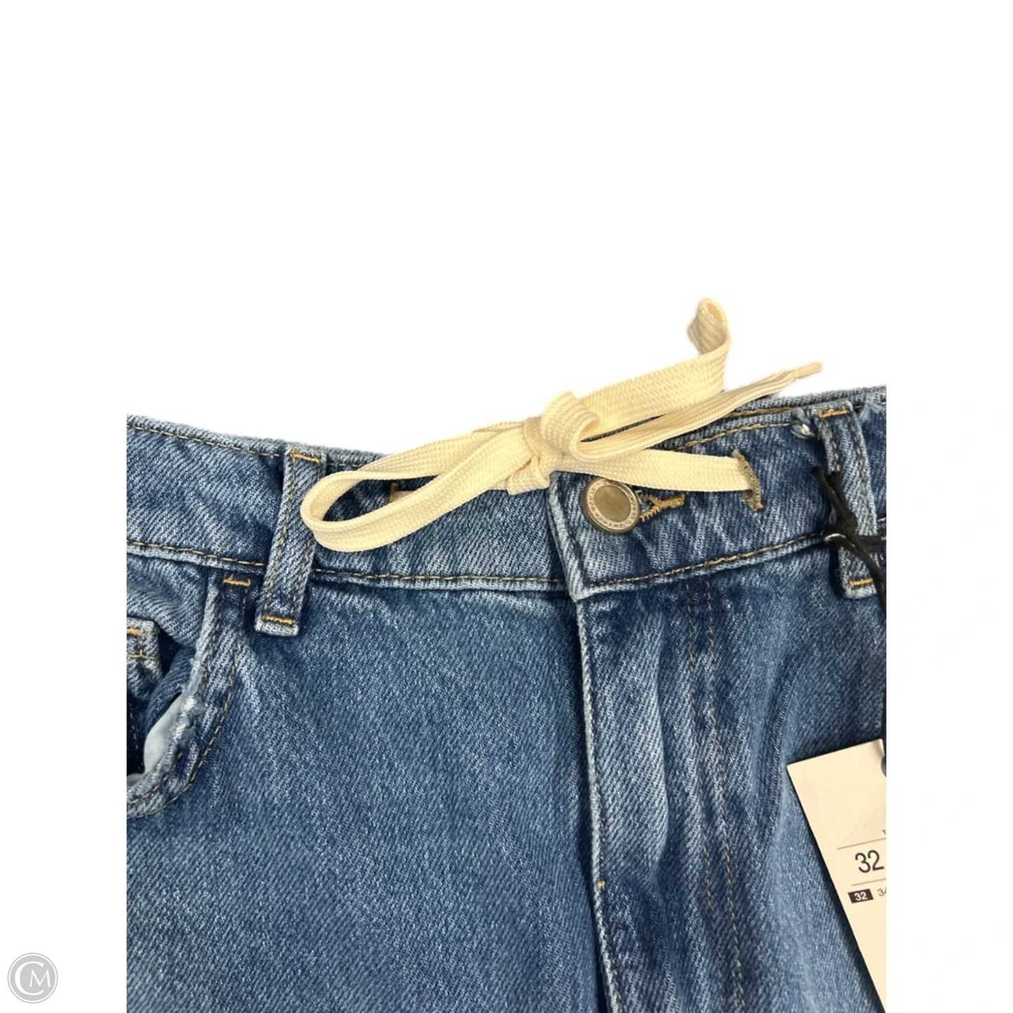 Jeans Wide Leg By Zara In Blue, Size: 0