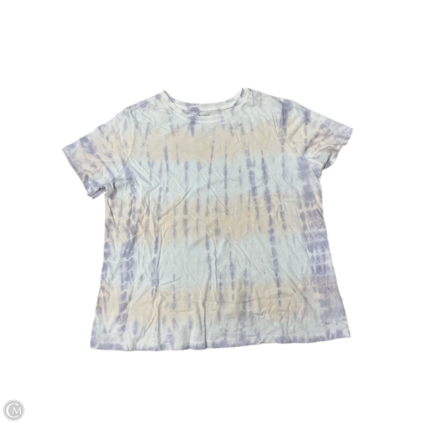 Athletic Top Short Sleeve By Athleta In Tie Dye Print, Size: 1x