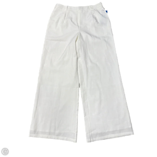 New! Pants Wide Leg By Commense In White, Size: Xl