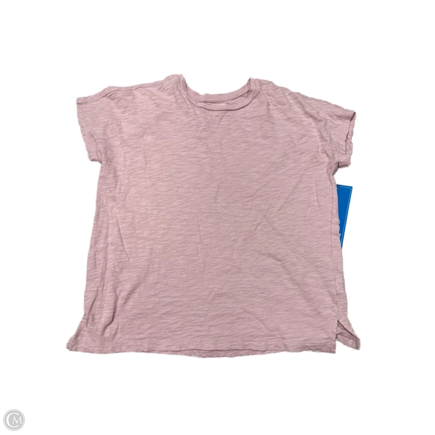 Top Short Sleeve Basic By Madewell In Pink, Size: Xs