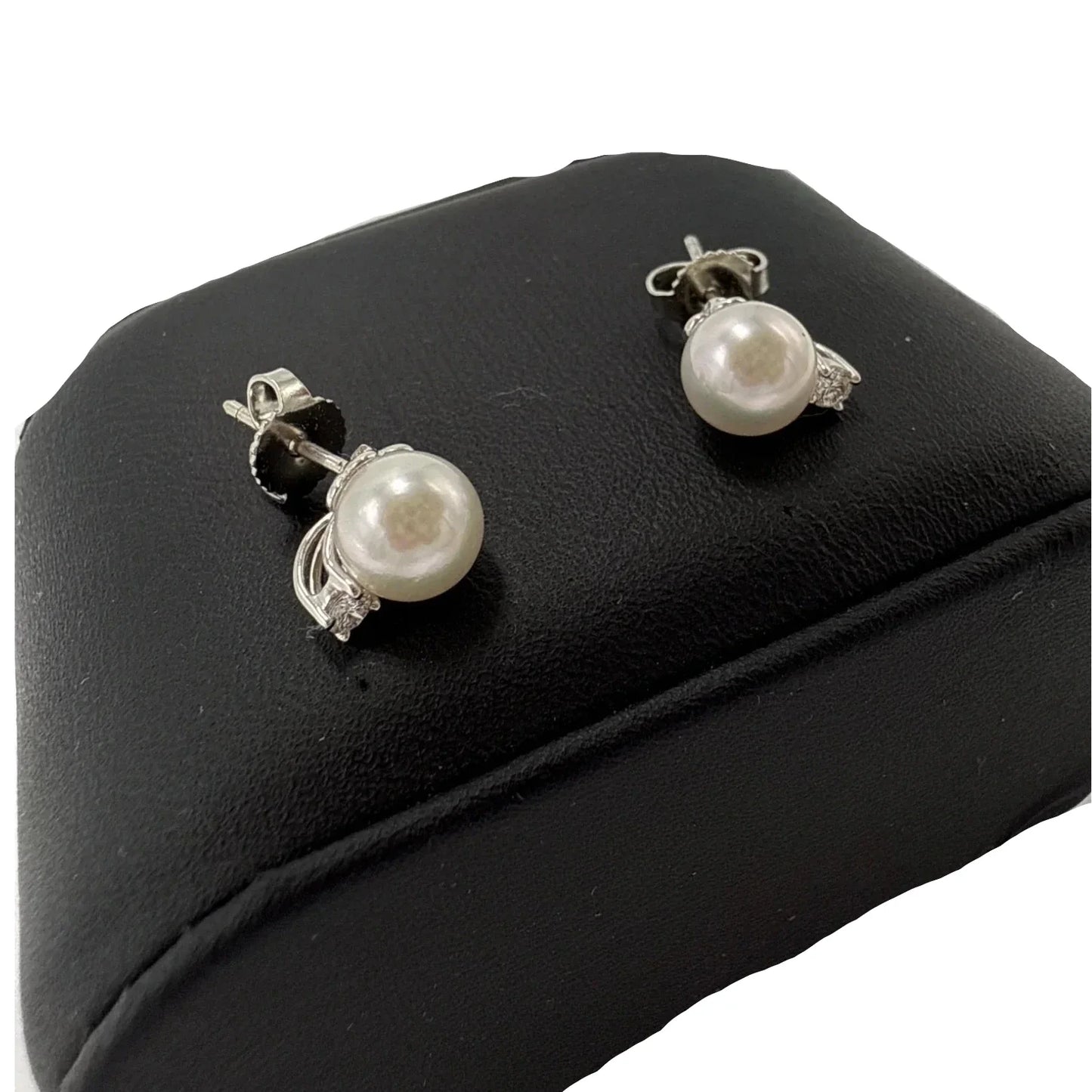 Tiffany & Company Signature Pearl & Diamond Luxury Earrings