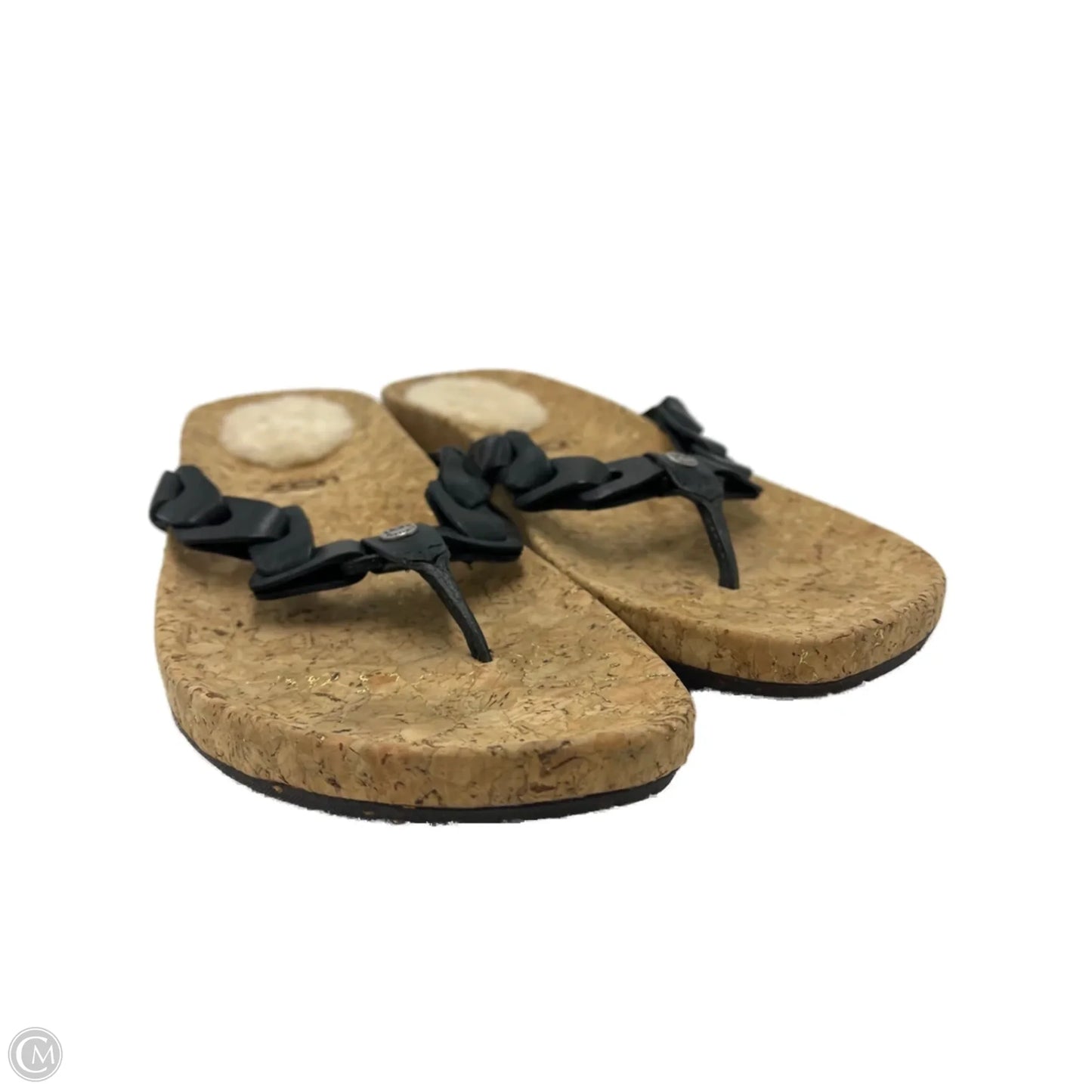 Sandals Designer By Ugg In Black, Size: 10