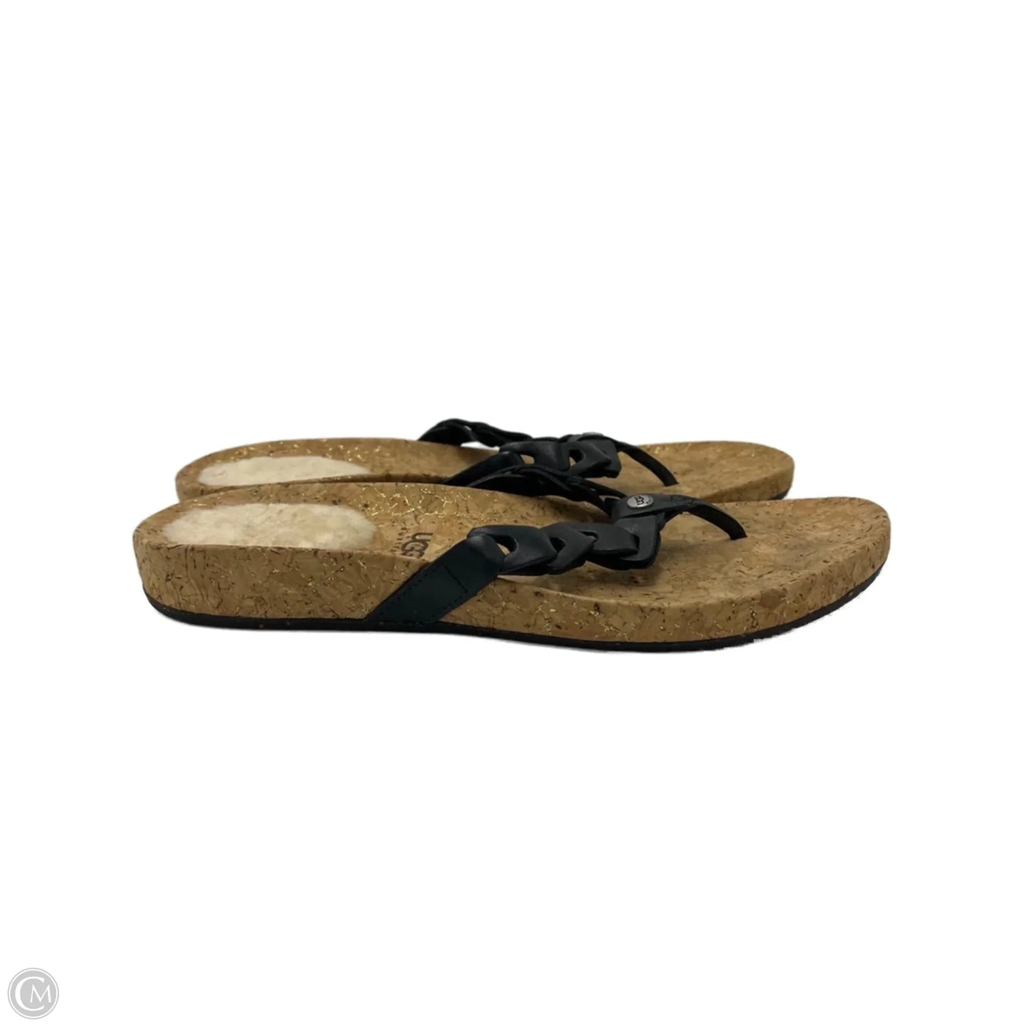 Sandals Designer By Ugg In Black, Size: 10