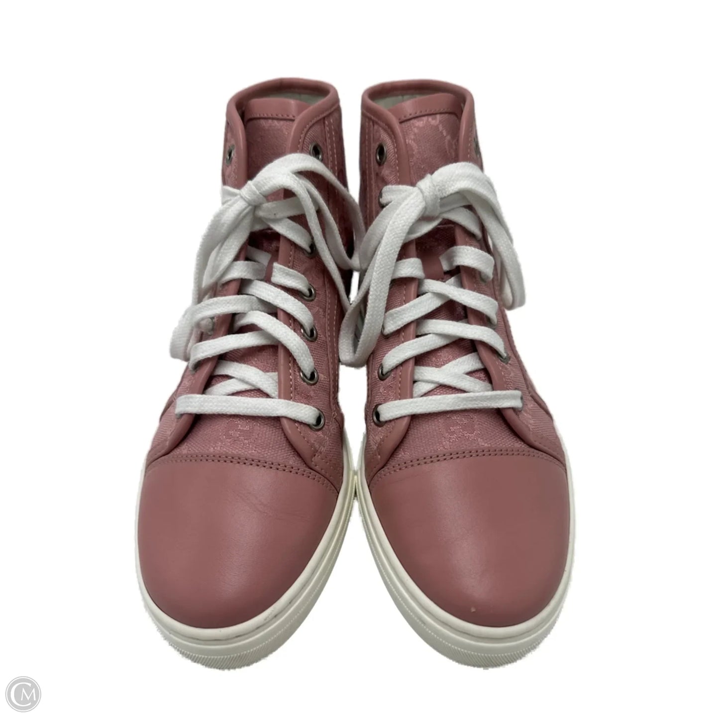 Gucci Miro Soft High Top Luxury Designer Sneaker In Pink, Size: 6