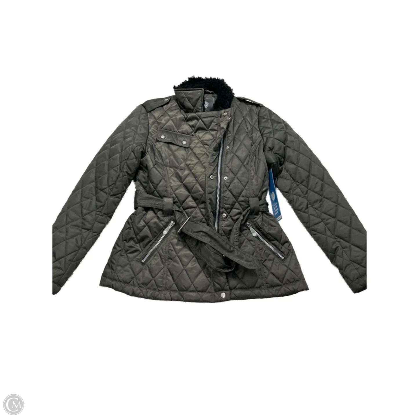 Coat Puffer & Quilted By Vince Camuto In Grey, Size: S