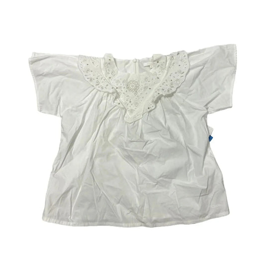 Top Short Sleeve Luxury Designer By Chloe In White, Size: M