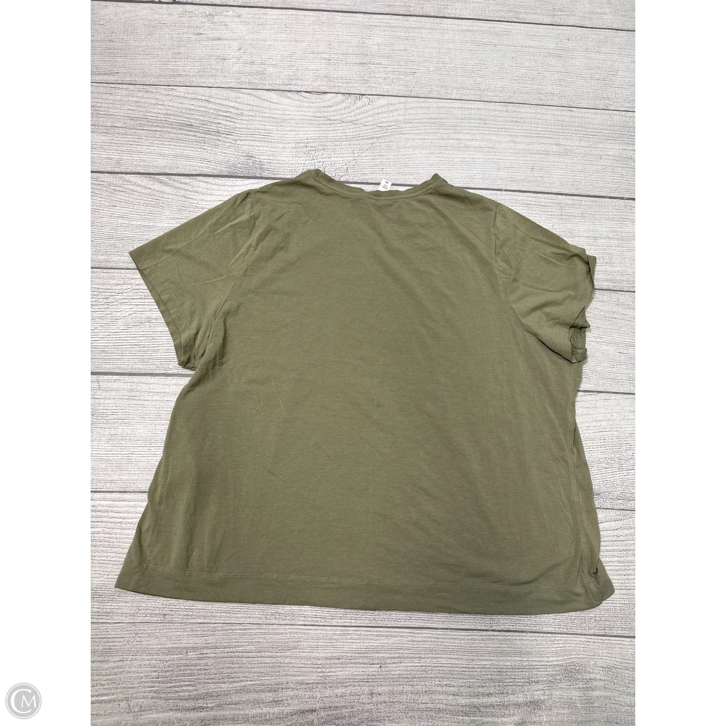 Athletic Top Short Sleeve By Athleta In Green, Size: 2x