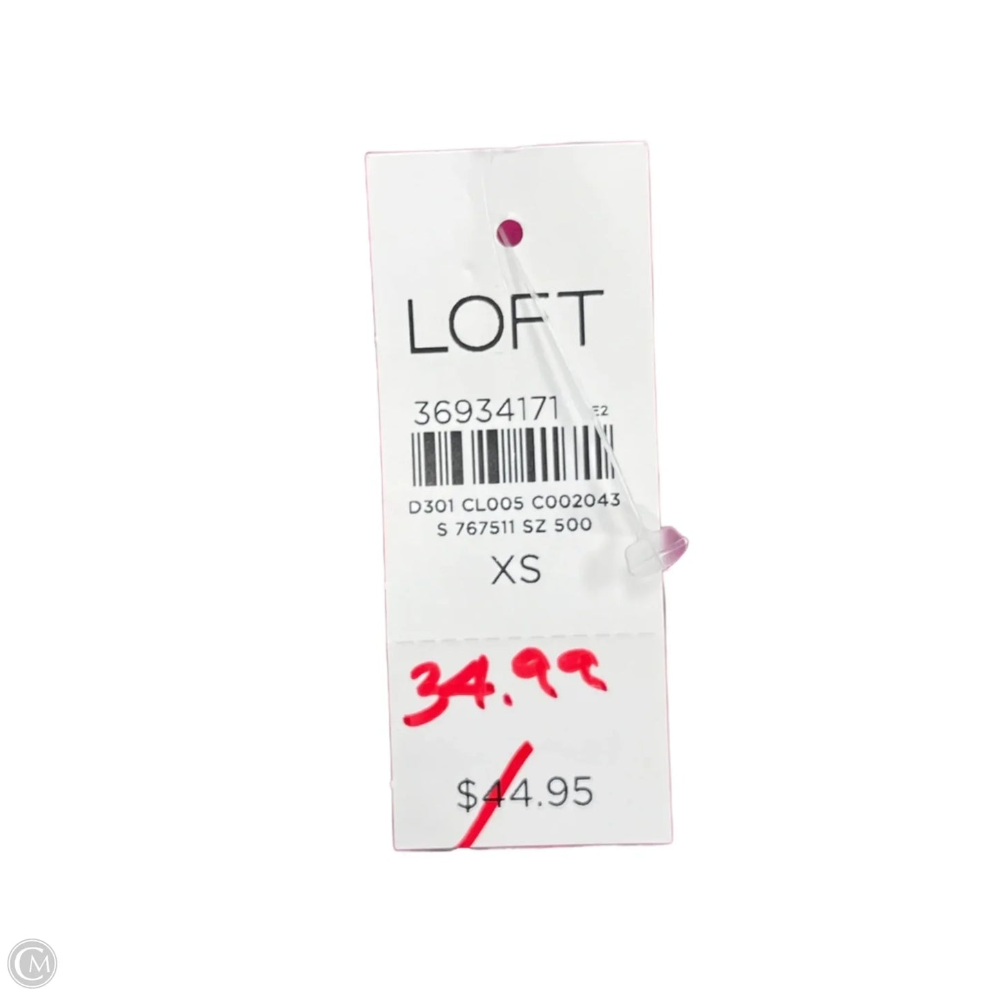 Top Sleeveless By Loft In Pink, Size: Xs