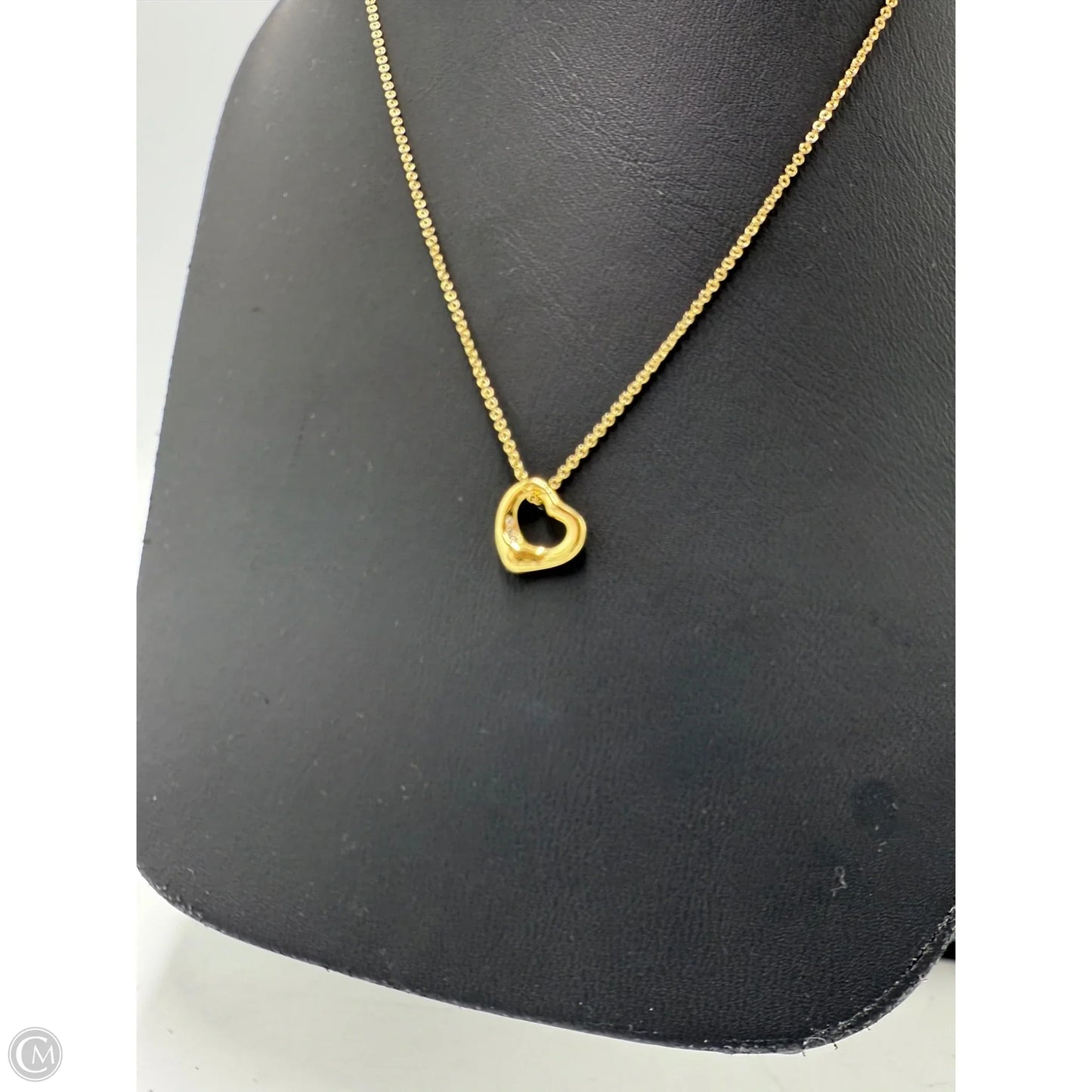 Tiffany & Company Elsa Perfetti Open Heart w/ Diamonds Luxury Designer Necklace