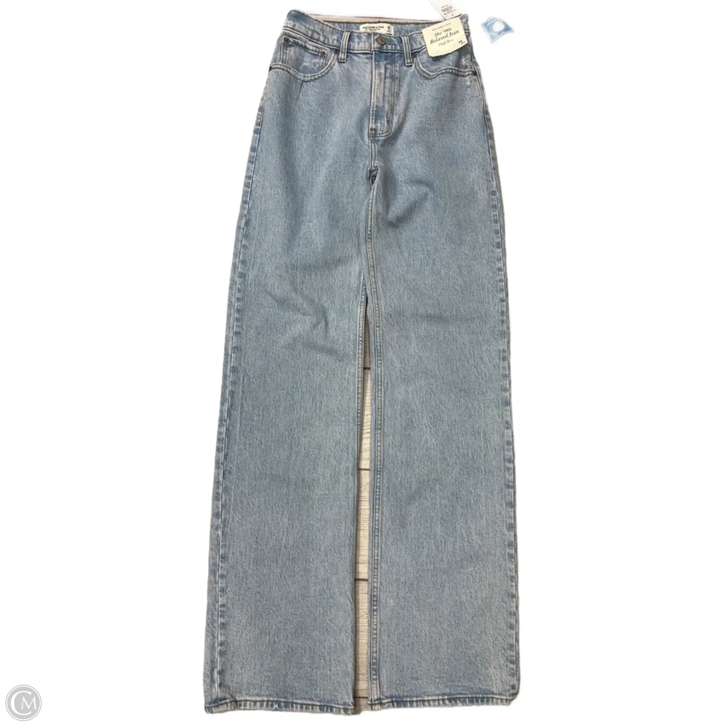 Jeans Straight By Abercrombie And Fitch In Blue, Size: 2l