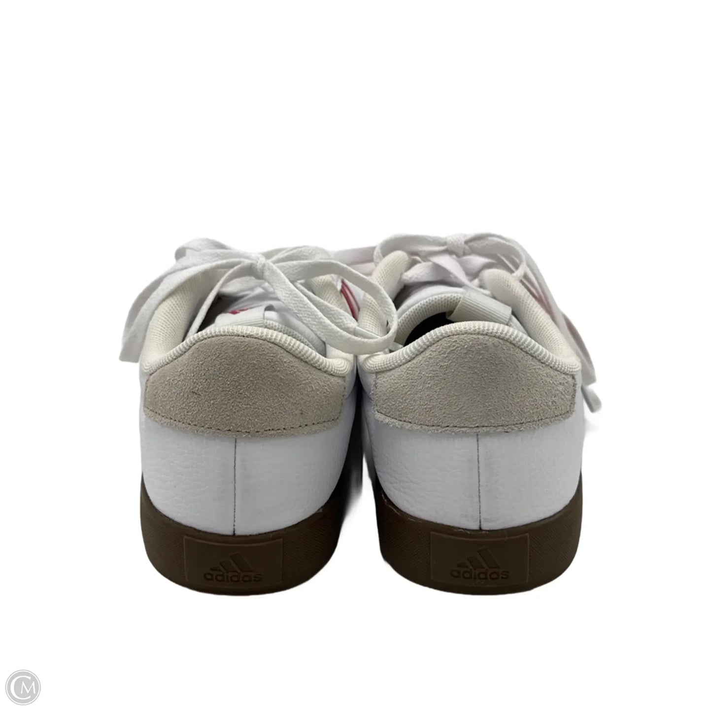 Shoes Flats By Adidas In Red & White, Size: 8.5