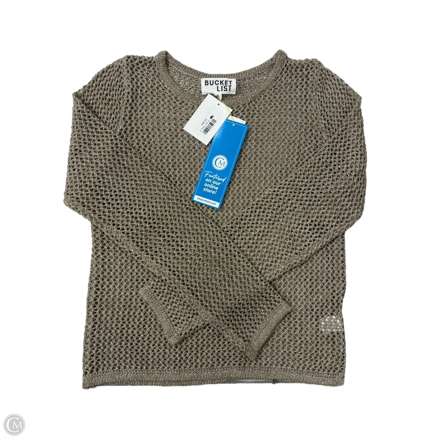 Sweater By Bucketlist In Silver, Size: S