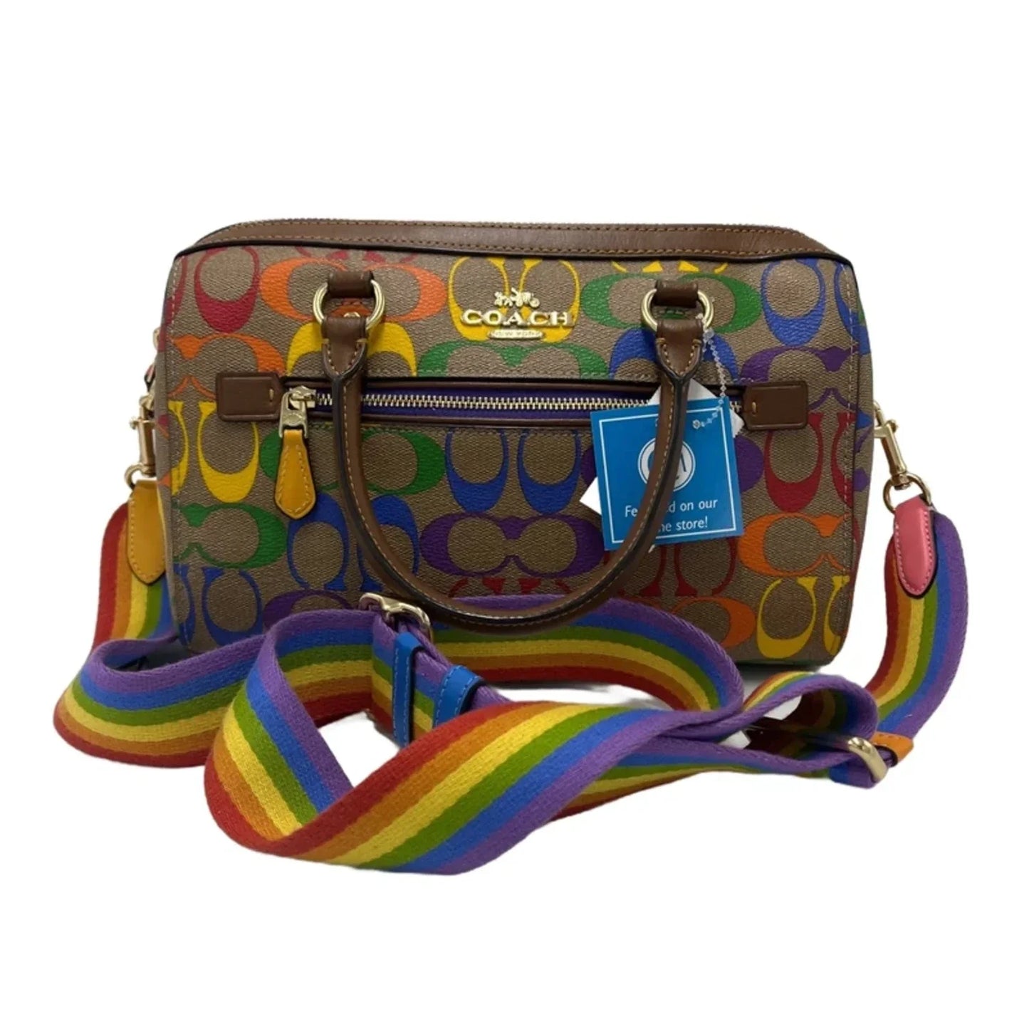 Coach Ltd. Edition Rowan Rainbow Designer Satchel / Handbag