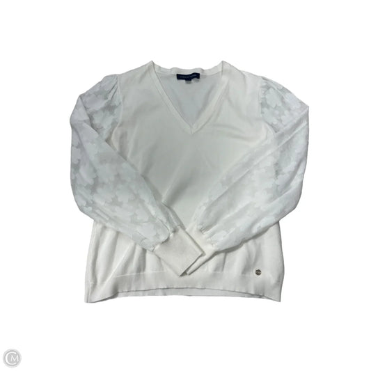 Top Long Sleeve By Tommy Hilfiger In White, Size: L