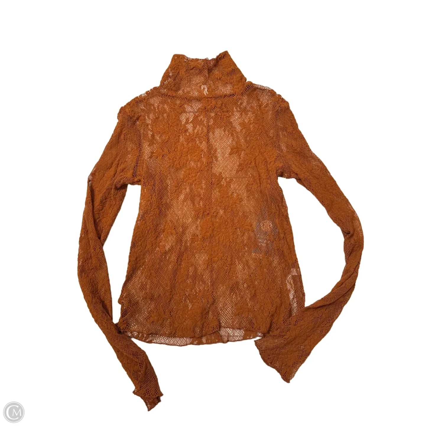 Top Long Sleeve By Free People In Orange, Size: M