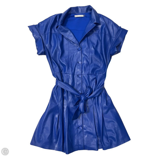 Dress Designer By Alice + Olivia In Blue, Size: M